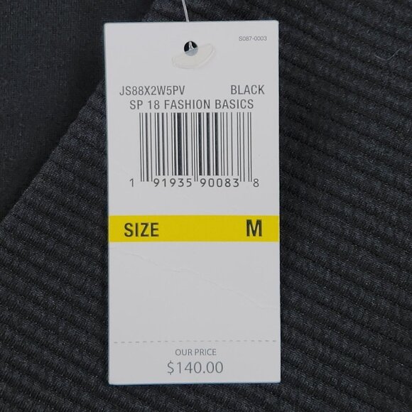 Michael Kors Dress Womens Medium Black Sheath Ribbed Knit Classic Career NEW - Picture 3 of 12